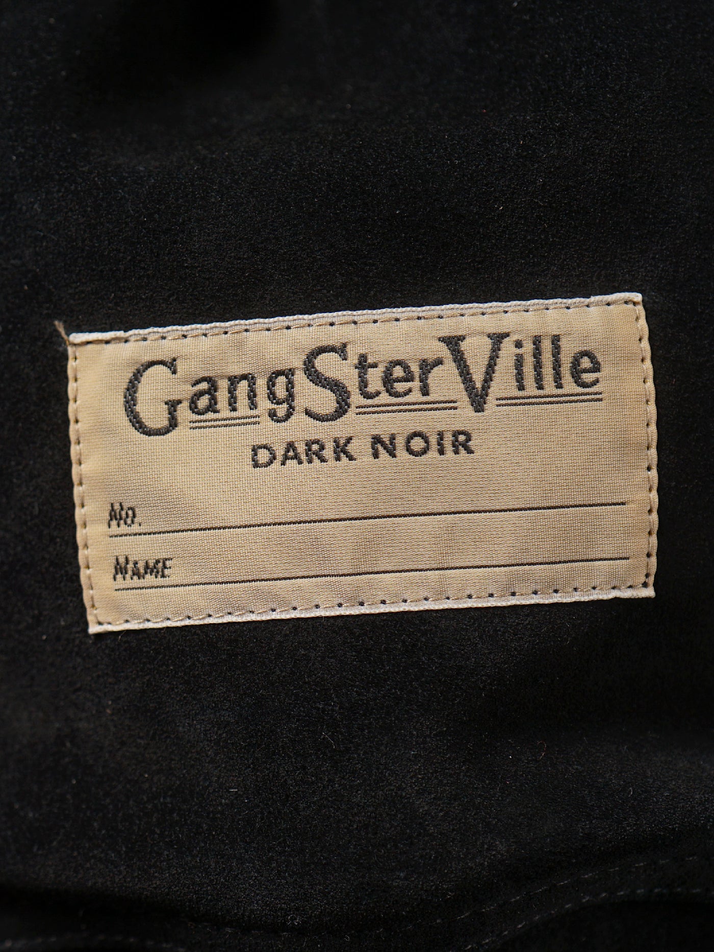 GANGSTERVILLE | DARK NOIR - LEATHER EFFECT BAG "SUEDE" / GSV53G05