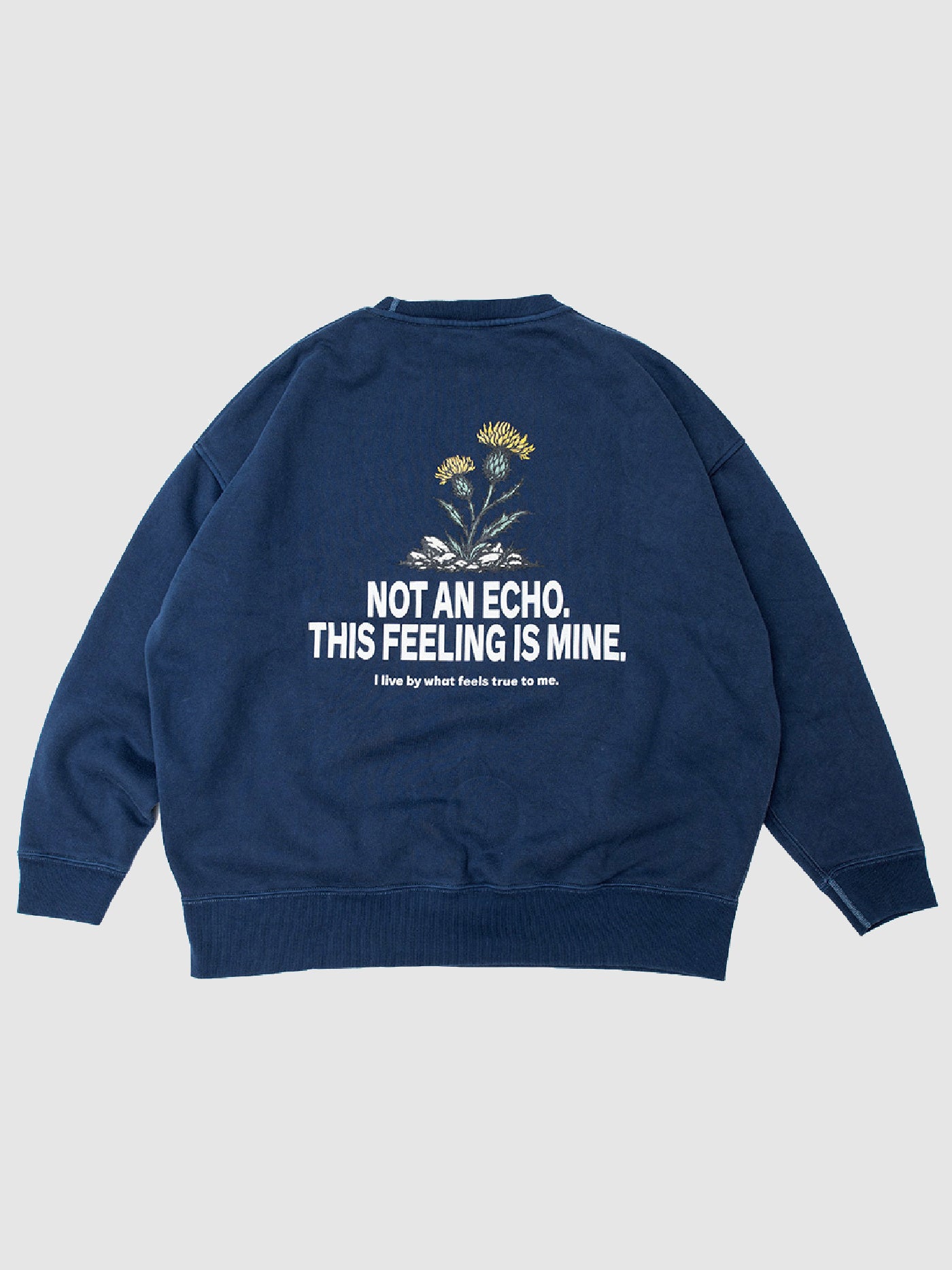 【2.7 (Sat) 12:00 Release】FLUTTER | Double Dyeing B/S Sweat - Navy