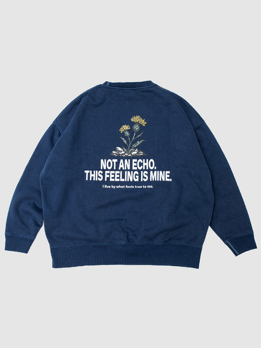 【2.7 (Sat) 12:00 Release】FLUTTER | Double Dyeing B/S Sweat - Navy