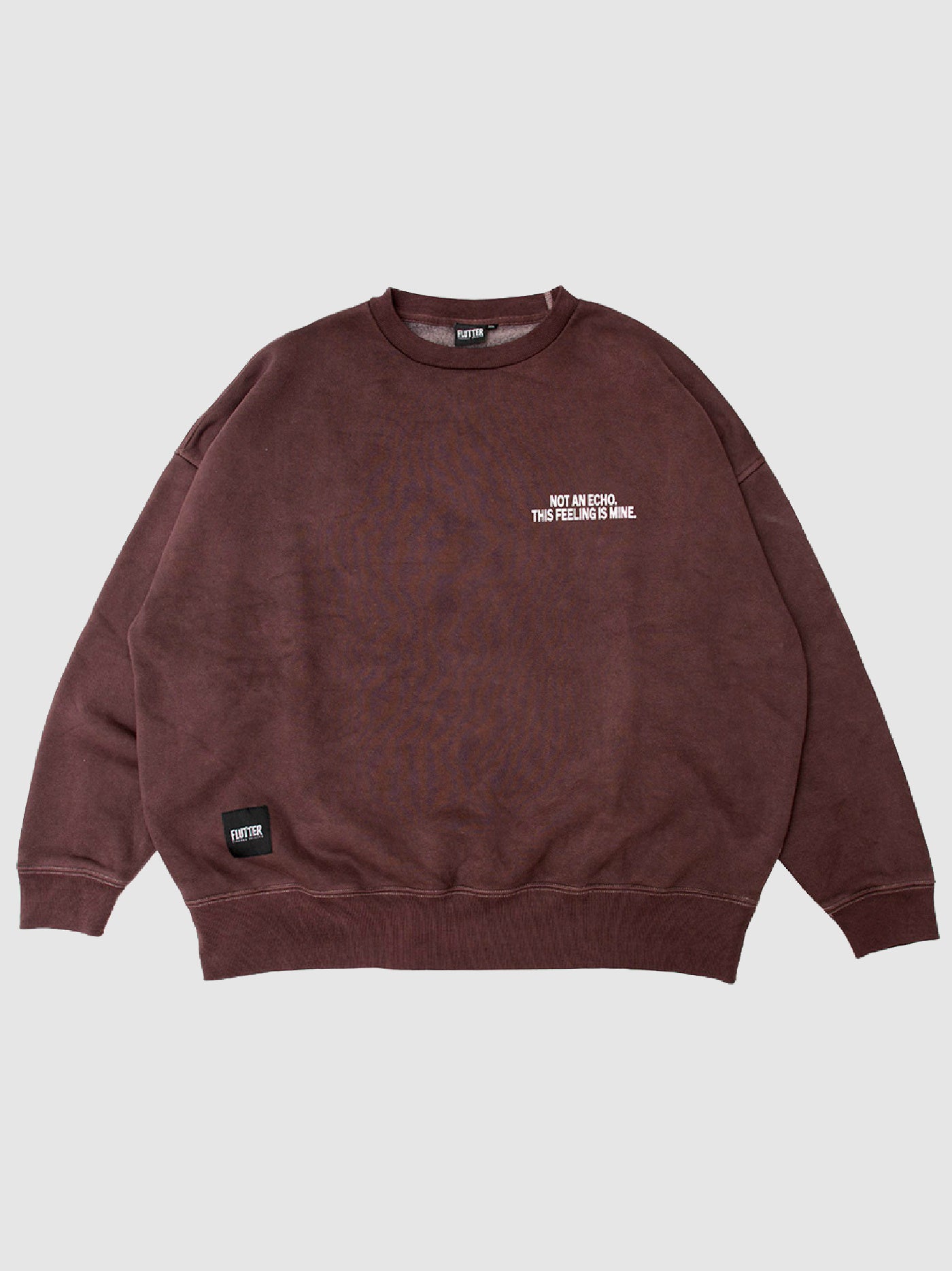 【2.7 (Sat) 12:00 Release】FLUTTER | Double Dyeing B/S Sweat - Brown