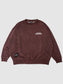 【2.7 (Sat) 12:00 Release】FLUTTER | Double Dyeing B/S Sweat - Brown