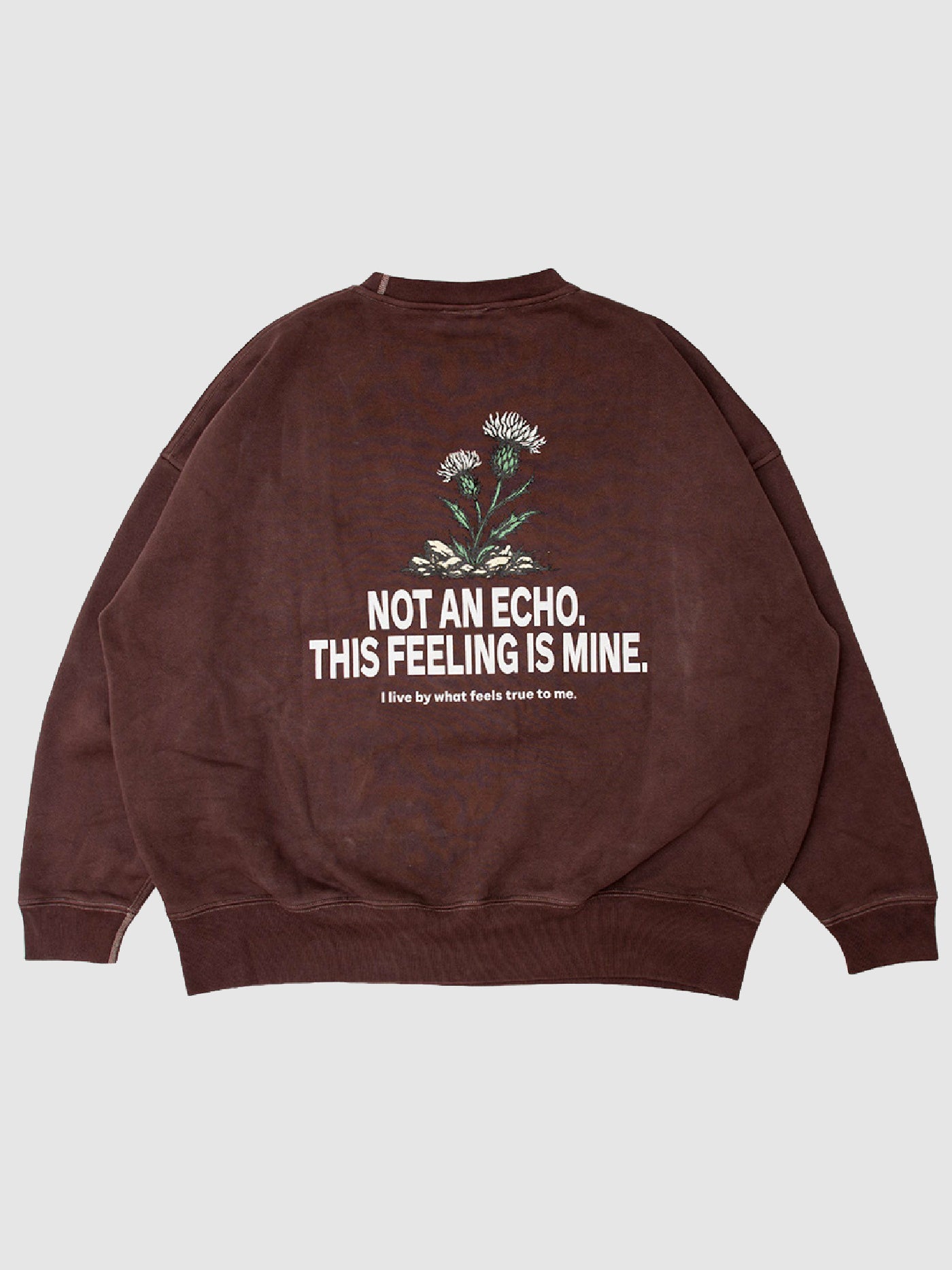 【2.7 (Sat) 12:00 Release】FLUTTER | Double Dyeing B/S Sweat - Brown