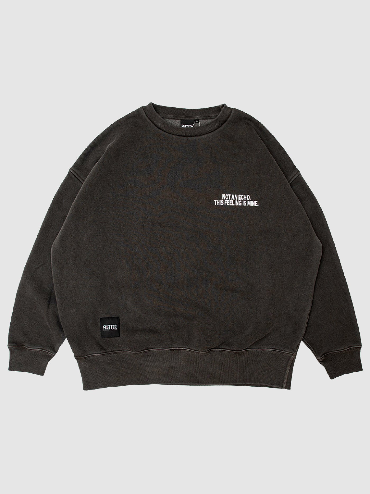 【2.7 (Sat) 12:00 Release】FLUTTER | Double Dyeing B/S Sweat - Sumi