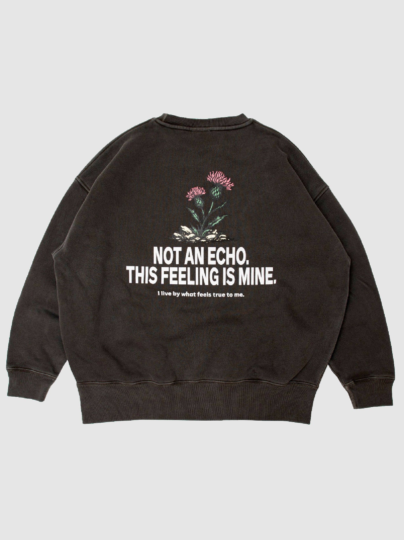 【2.7 (Sat) 12:00 Release】FLUTTER | Double Dyeing B/S Sweat - Sumi