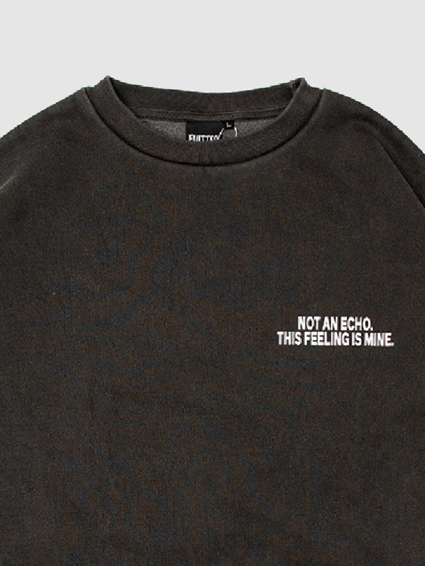 【2.7 (Sat) 12:00 Release】FLUTTER | Double Dyeing B/S Sweat - Sumi