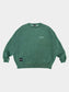 【2.25 (Tue) 12:00 Release】FLUTTER | Pigment Dye Origin logo B/S Sweat - Green