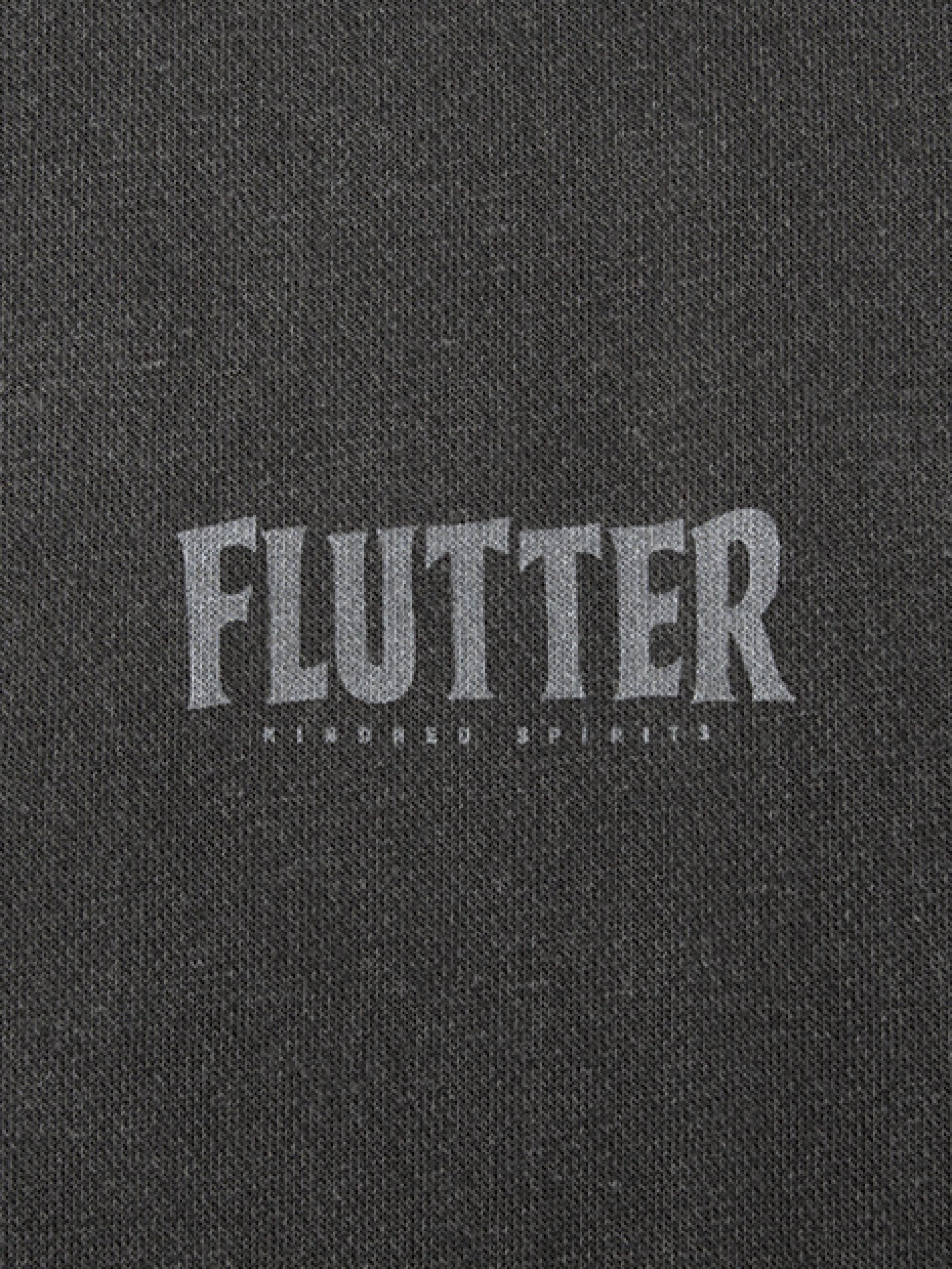 【2.25 (Tue) 12:00 Release】FLUTTER | Pigment Dye Origin logo B/S Sweat - Black