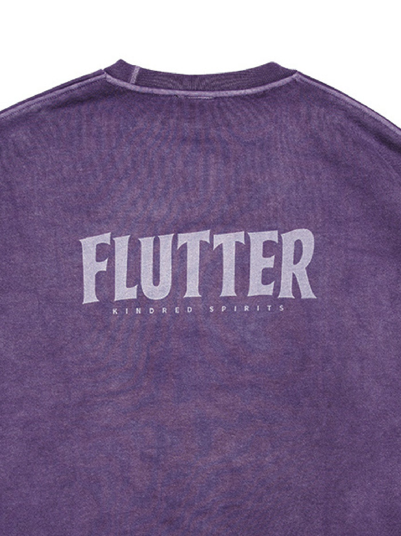 【2.25 (Tue) 12:00 Release】FLUTTER | Pigment Dye Origin logo B/S Sweat - Purple