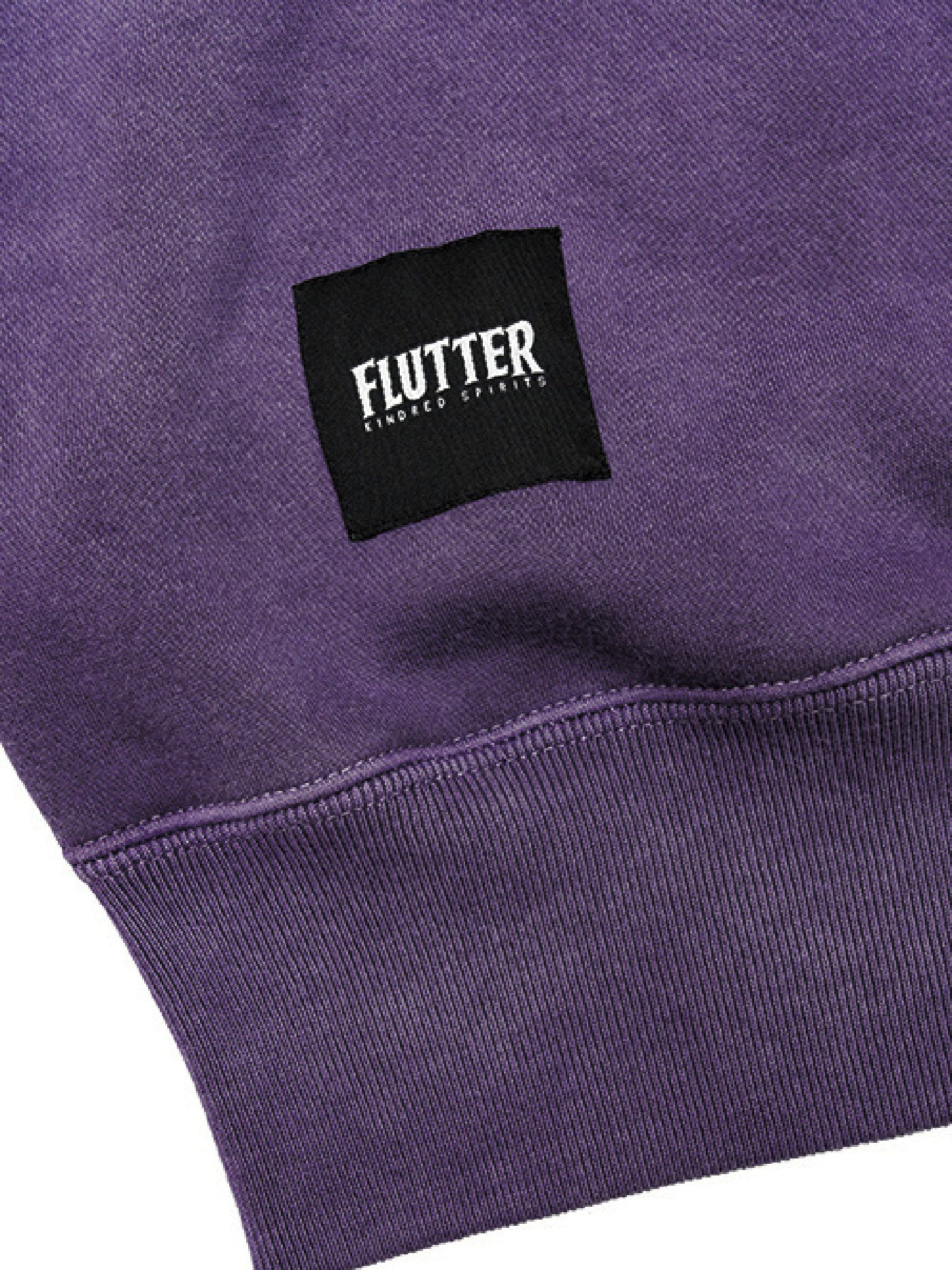 【2.25 (Tue) 12:00 Release】FLUTTER | Pigment Dye Origin logo B/S Sweat - Purple