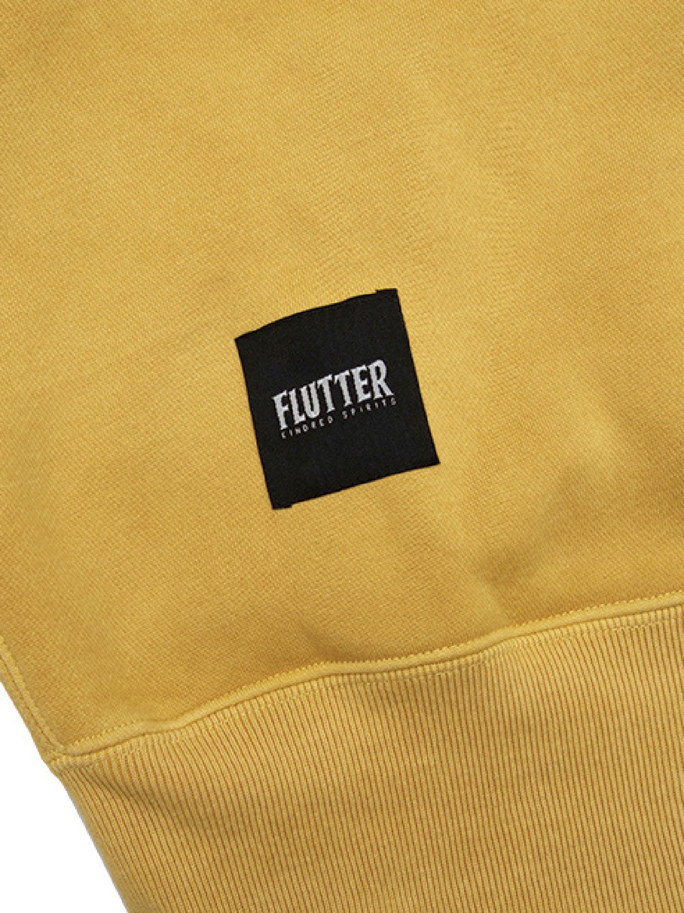 【2.25 (Tue) 12:00 Release】FLUTTER | Pigment Dye Origin logo B/S Sweat - Mustard