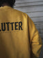 【2.25 (Tue) 12:00 Release】FLUTTER | Pigment Dye Origin logo B/S Sweat - Mustard