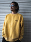 【2.25 (Tue) 12:00 Release】FLUTTER | Pigment Dye Origin logo B/S Sweat - Mustard