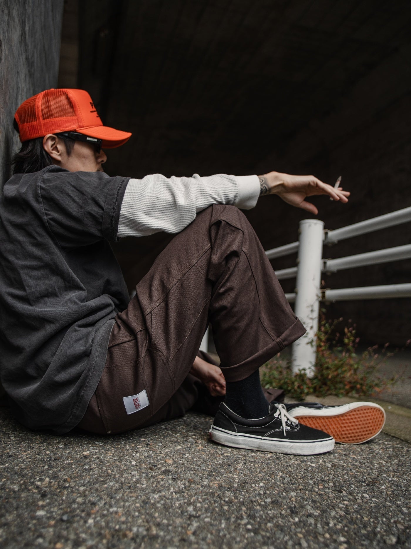 FLUTTER | Cotton Duck Painter Pants - Brown