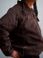 FLUTTER | Corduroy Padded Bomber Jacket - Brown