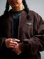 FLUTTER | Corduroy Padded Bomber Jacket - Brown