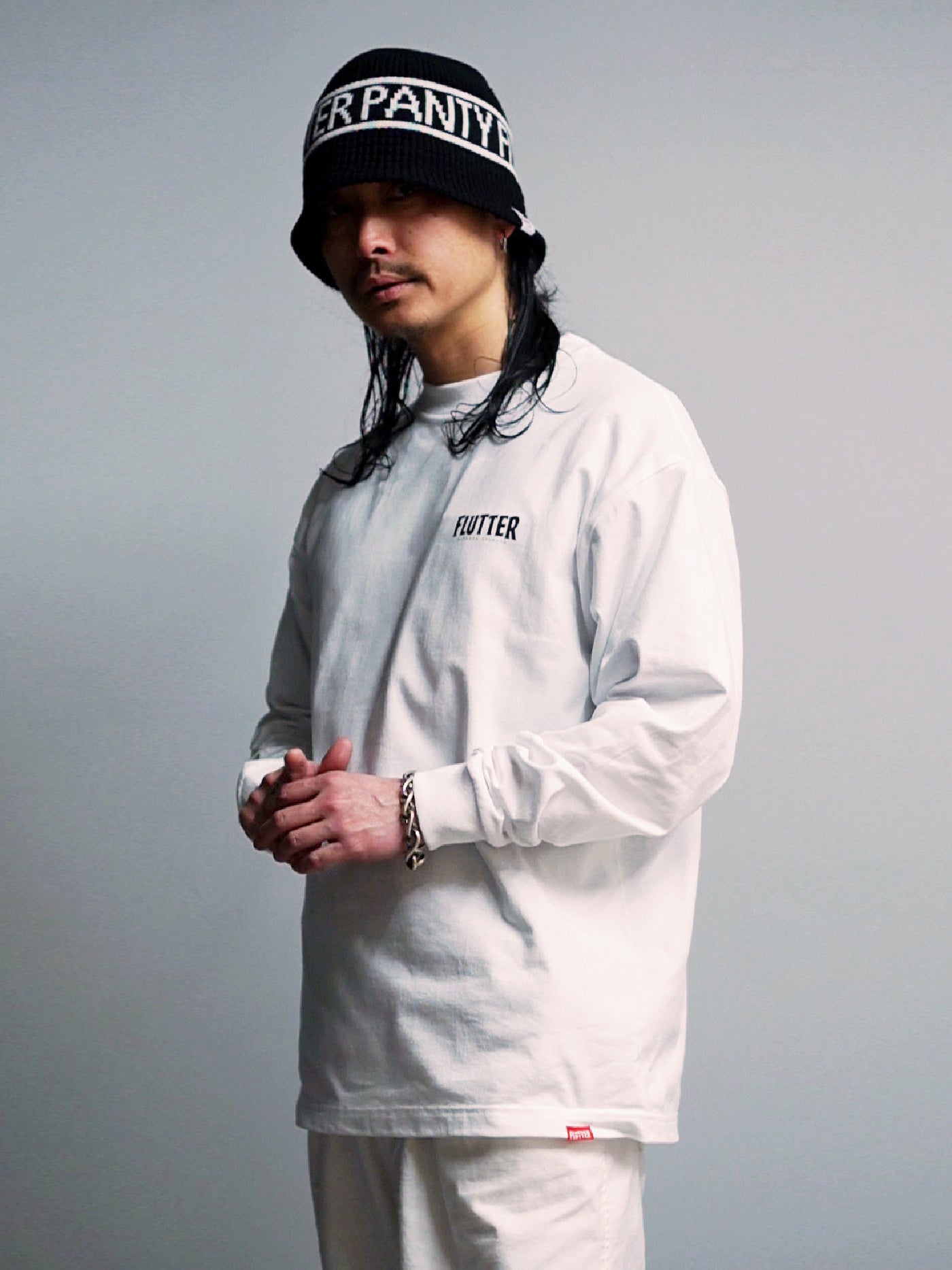 FLUTTER | OG Logo L/S Tee - White