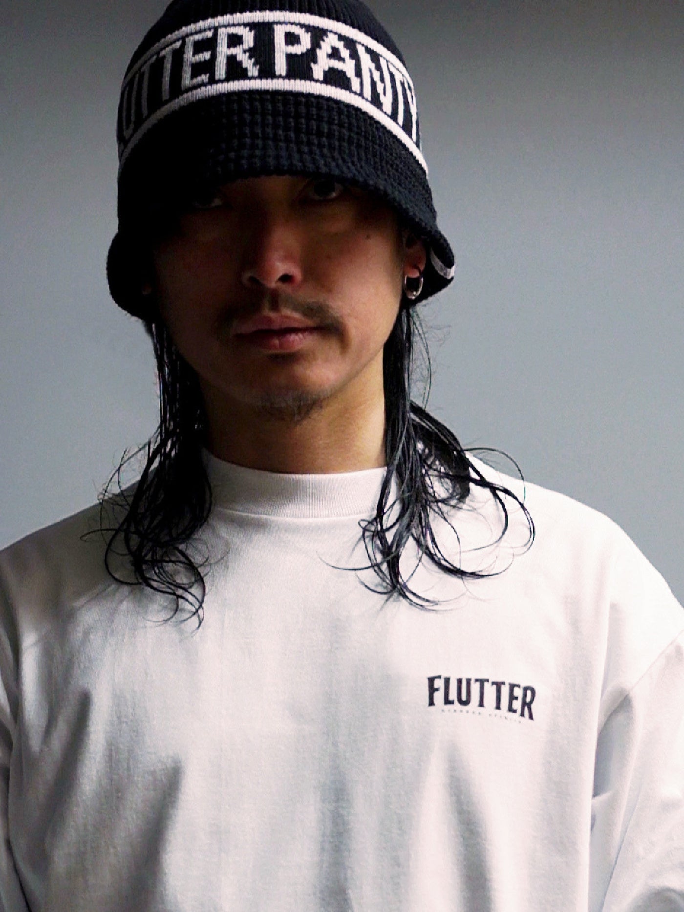 FLUTTER | OG Logo L/S Tee - White