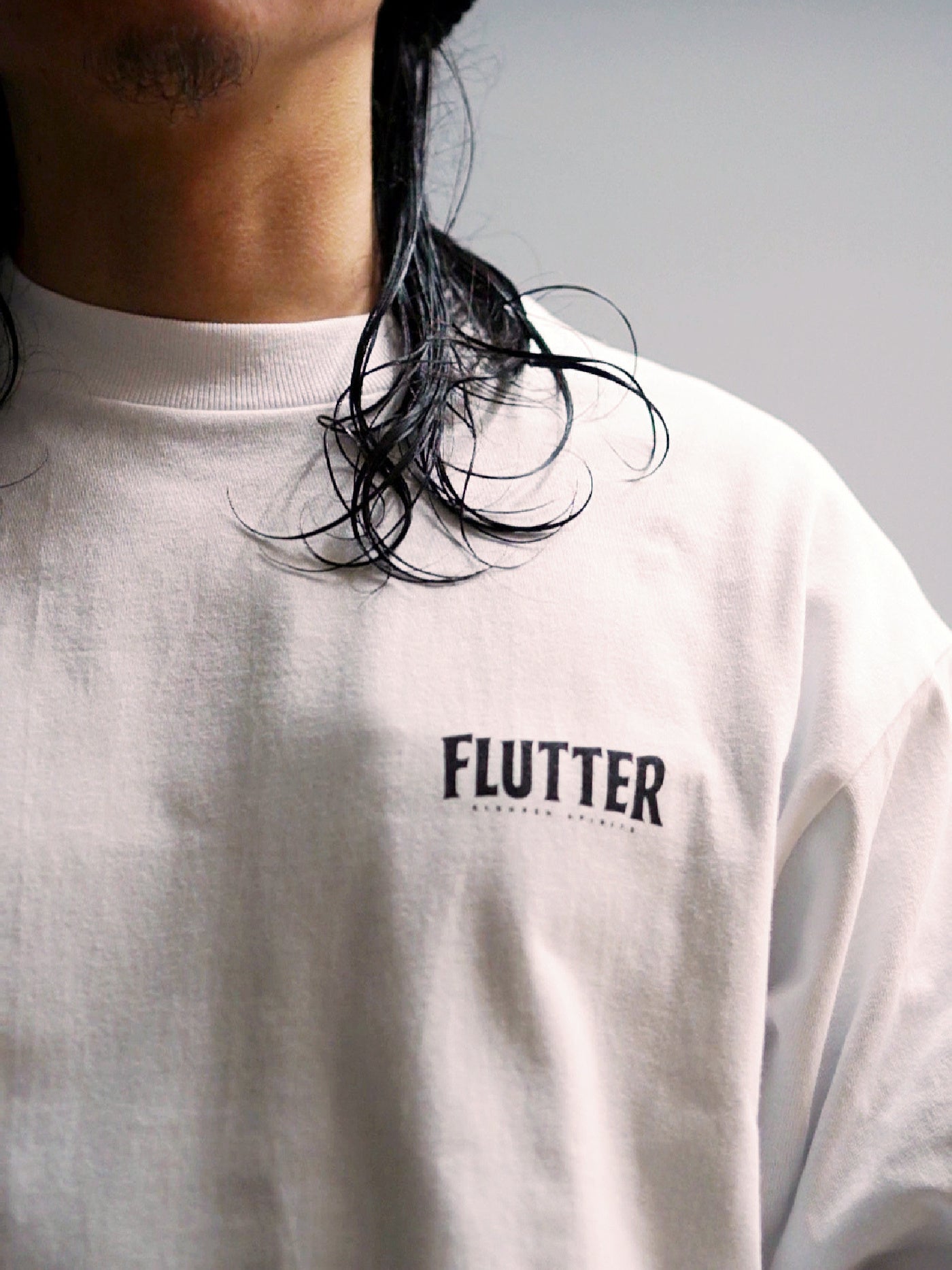 FLUTTER | OG Logo L/S Tee - White