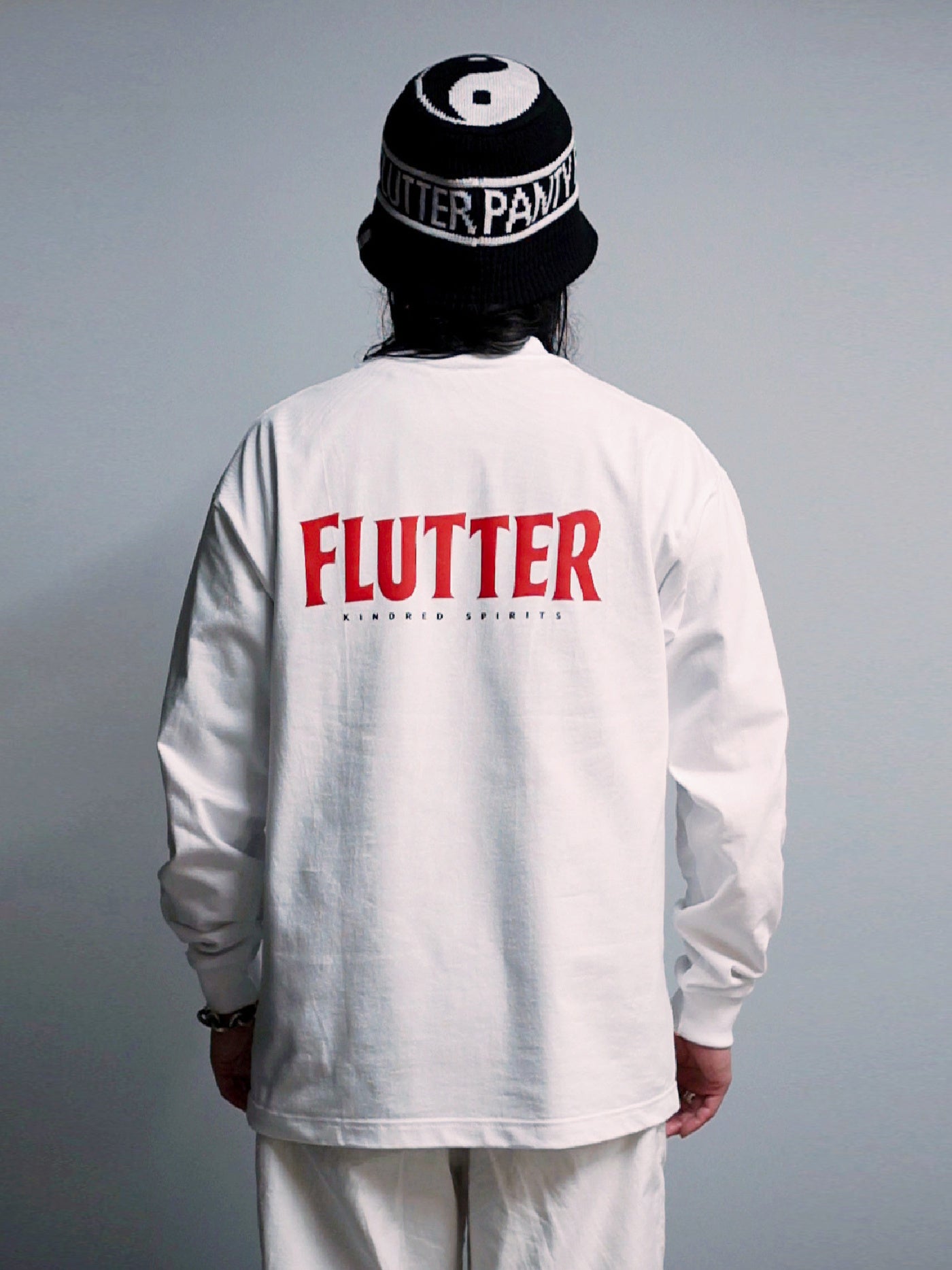FLUTTER | OG Logo L/S Tee - White