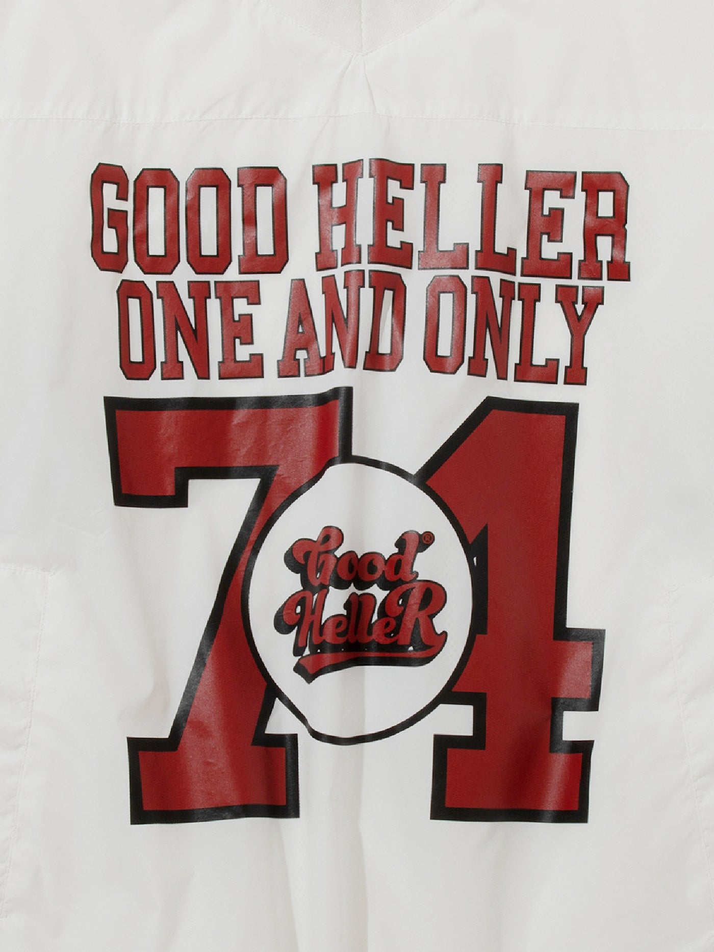 【1.24 (Sat) 12:00 Release】GOOD HELLER | NYLON FOOTBALL L/S T-SHIRT - White