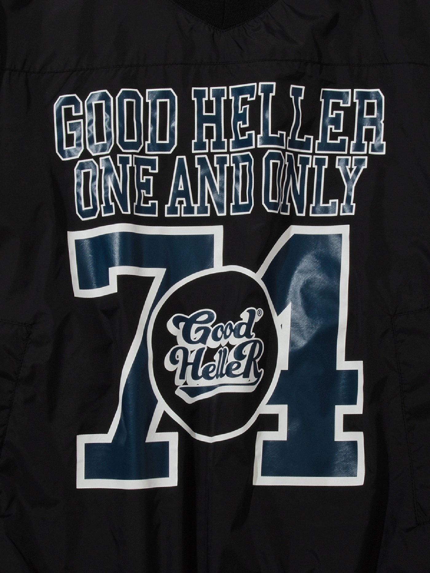 【1.24 (Sat) 12:00 Release】GOOD HELLER | NYLON FOOTBALL L/S T-SHIRT - Black