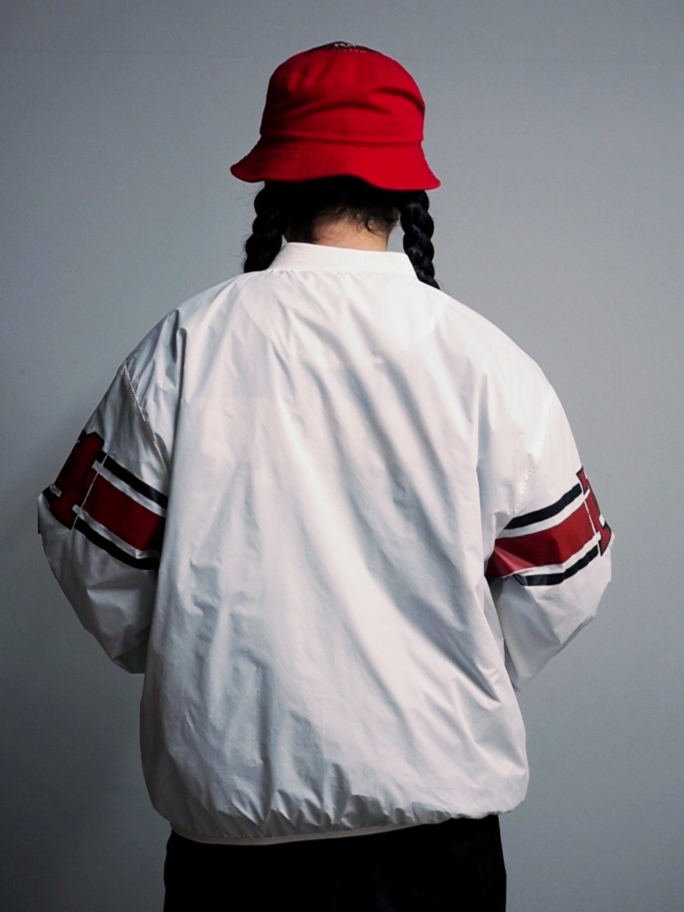 【1.24 (Sat) 12:00 Release】GOOD HELLER | NYLON FOOTBALL L/S T-SHIRT - White