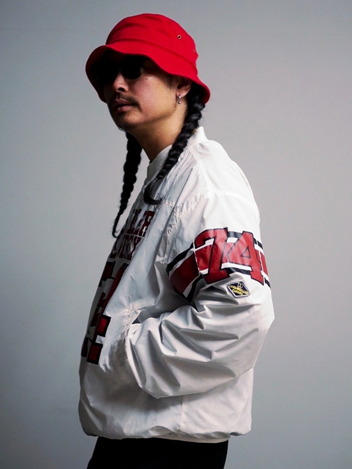 【1.24 (Sat) 12:00 Release】GOOD HELLER | NYLON FOOTBALL L/S T-SHIRT - White