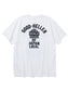 GOOD HELLER | SKULL&SNAKE AMERICAN LOGO T-SHIRT - White