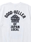 GOOD HELLER | SKULL&SNAKE AMERICAN LOGO T-SHIRT - White