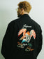 GOOD HELLER | KOR ARMY TYPE SOUVENIR JACKET DRAGON AND US EAGLE EMBROIDERIES - Black