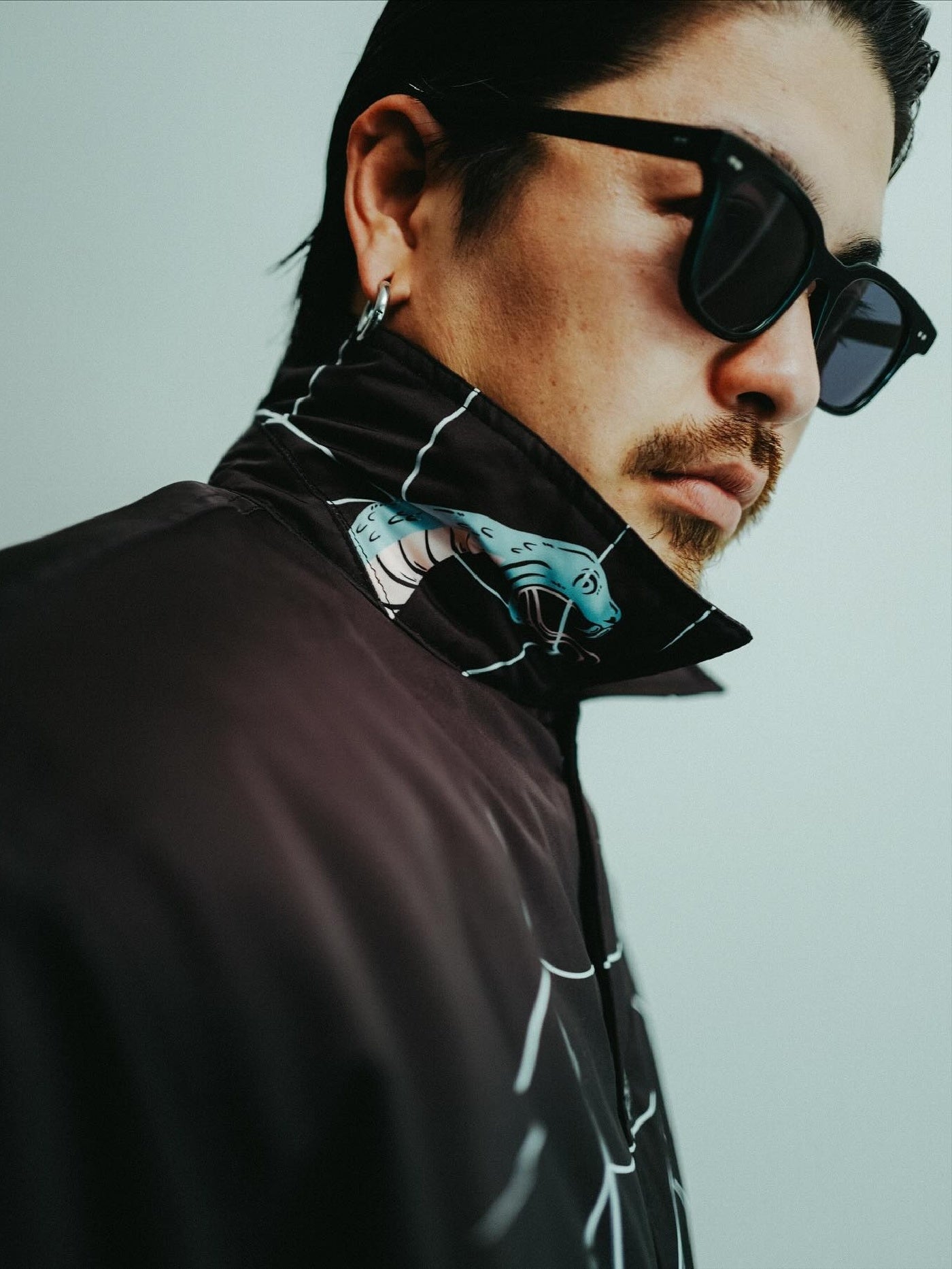 【11.8 (Sat) 12:00 Release】GOOD HELLER | SPIDER WEB PATTERN PADDED COACH JACKET