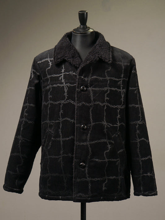 GANGSTERVILLE | BARBED WIRE - RANCH COAT / GSV5302 - Black