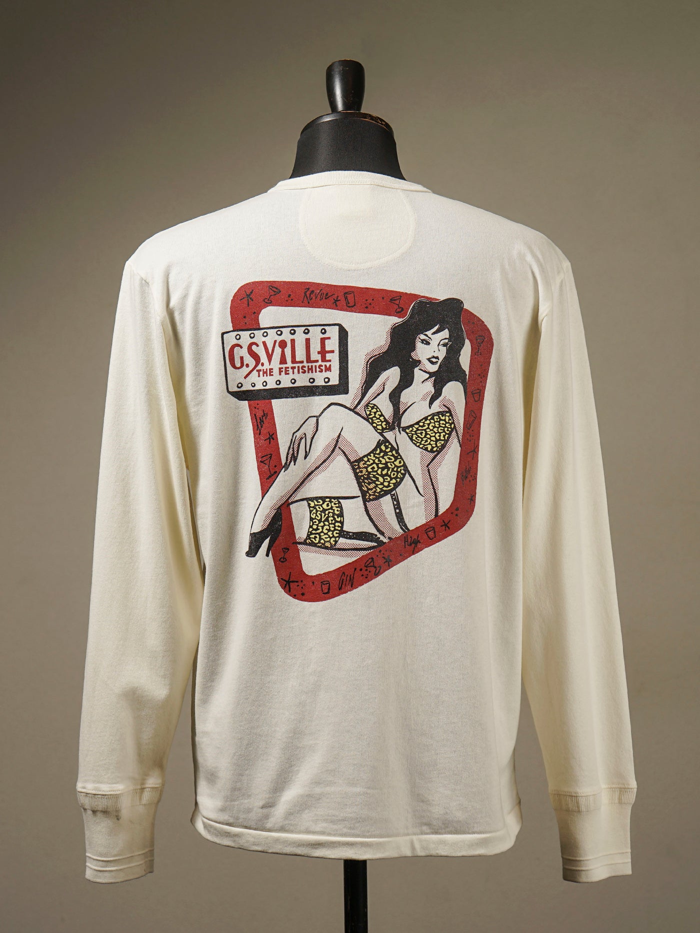 GANGSTERVILLE | THE FETISHISM - L/S HENRY T-SHIRTS / GSV5310 - White