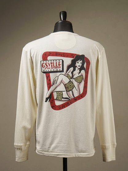 GANGSTERVILLE | THE FETISHISM - L/S HENRY T-SHIRTS / GSV5310 - White