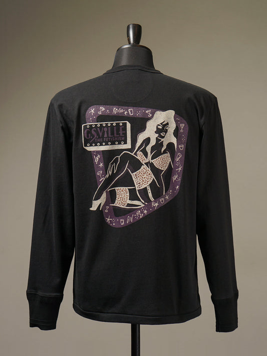 GANGSTERVILLE | THE FETISHISM - L/S HENRY T-SHIRTS / GSV5310 - Black