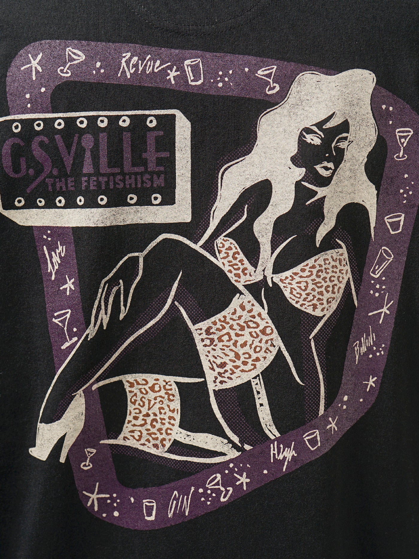 GANGSTERVILLE | THE FETISHISM - L/S HENRY T-SHIRTS / GSV5310 - Black