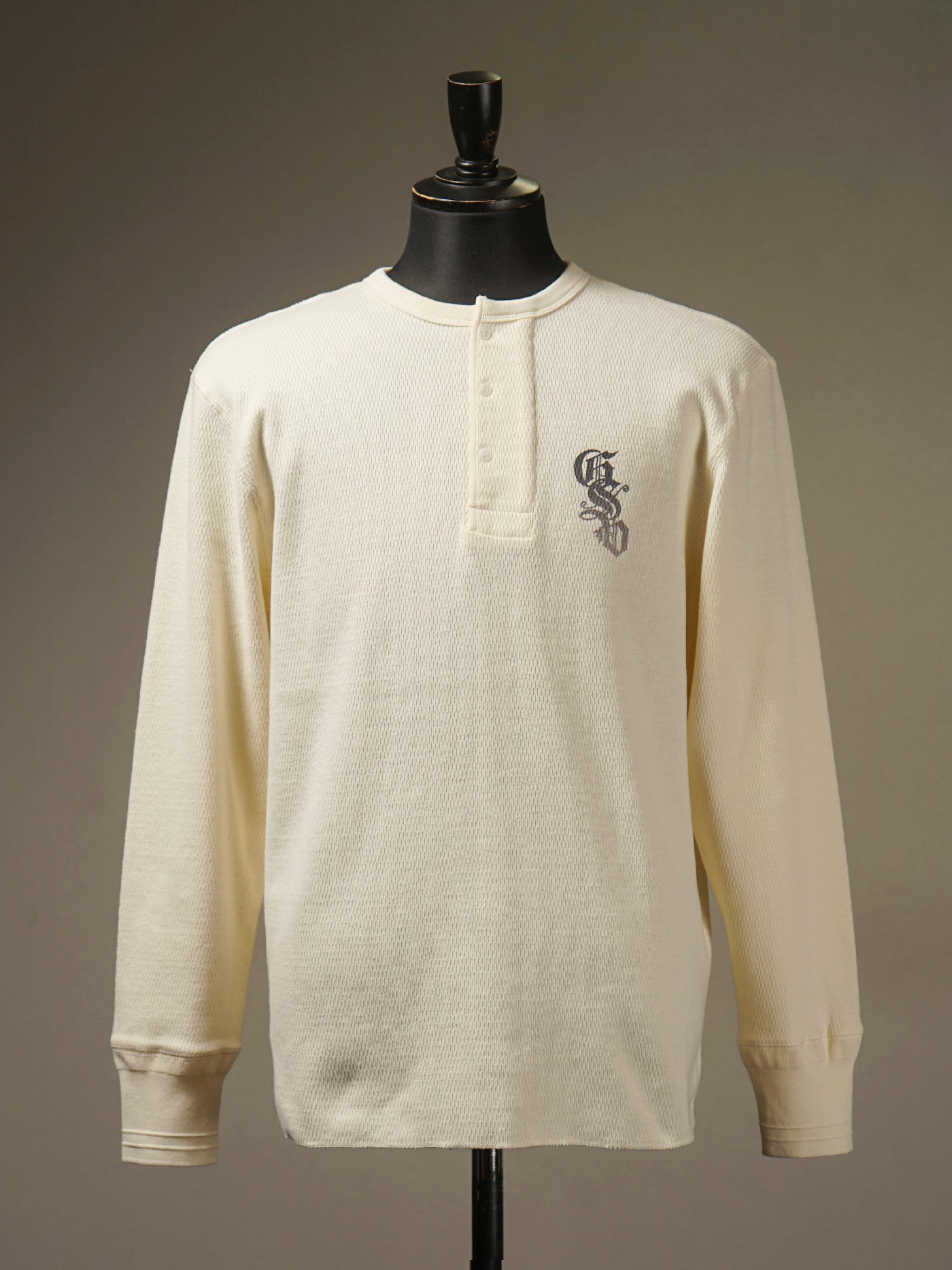 GANGSTERVILLE | CIRCLE SIG - L/S T-SHIRTS / GSV5311 - White/Black