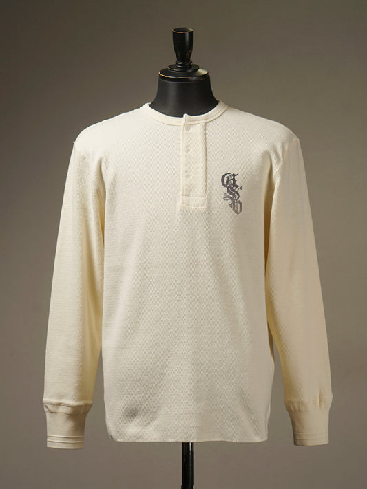 GANGSTERVILLE | CIRCLE SIG - L/S T-SHIRTS / GSV5311 - White/Black