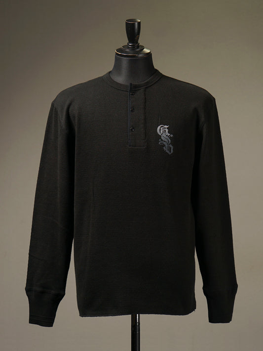 GANGSTERVILLE | CIRCLE SIG - L/S T-SHIRTS / GSV5311 - Black/Gray