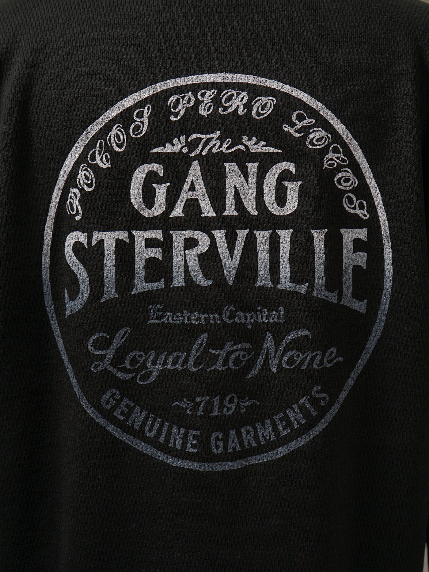 GANGSTERVILLE | CIRCLE SIG - L/S T-SHIRTS / GSV5311 - Black/Gray