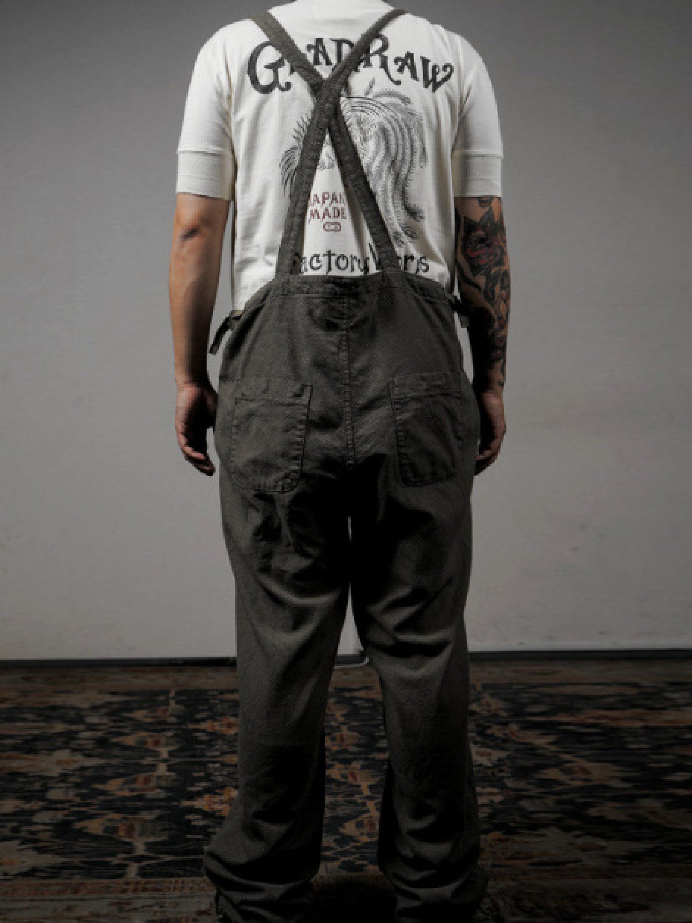 BY GLADHAND | GLAD RAW Phoenix - TAP TROUSERS / BYGH6106 - Black