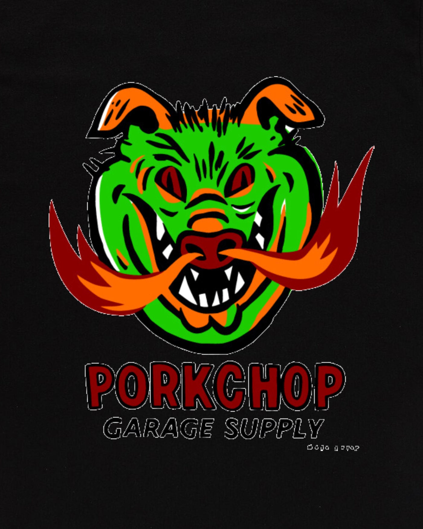 PORKCHOP | MASA SCULP L/S TEE A - Black