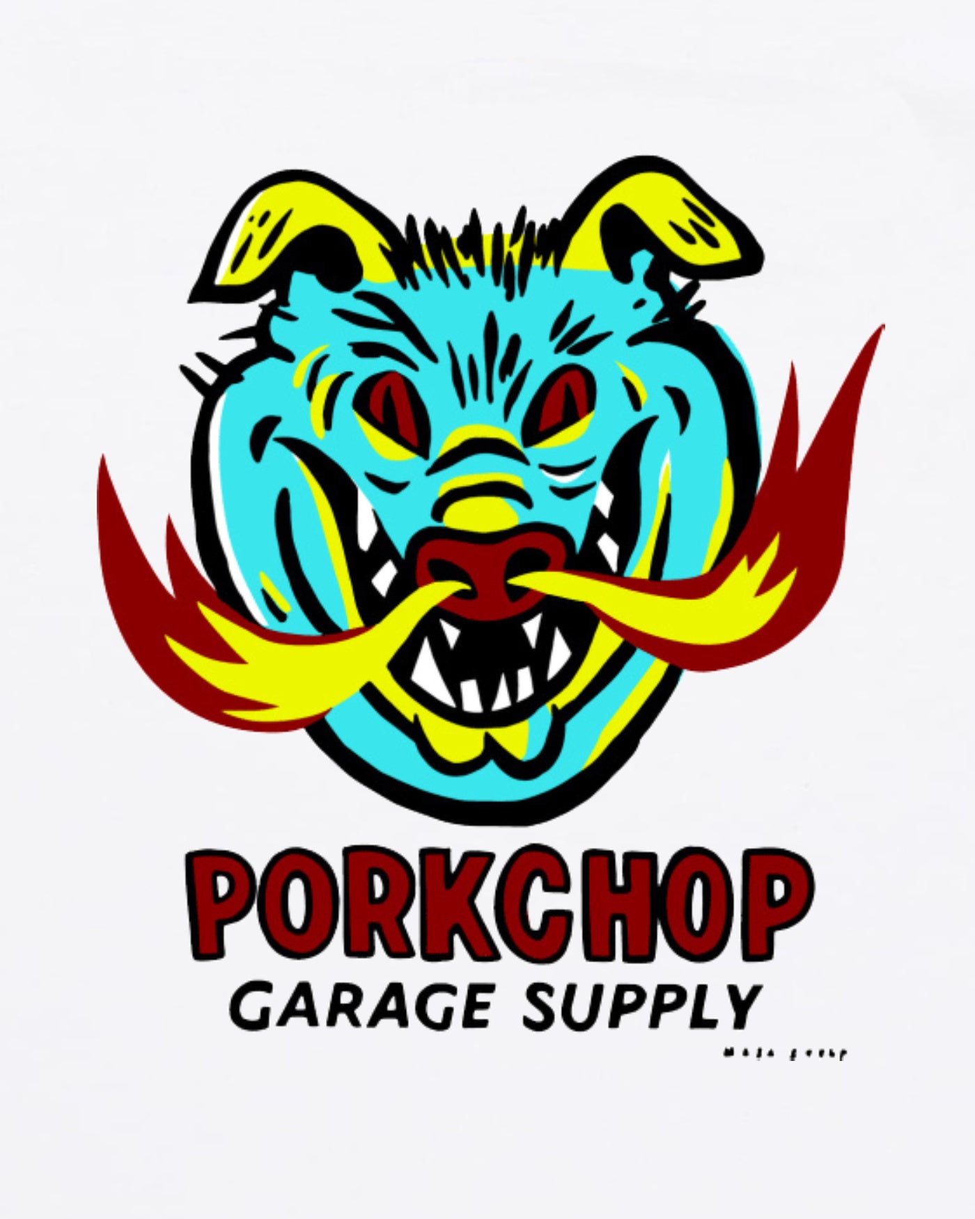 PORKCHOP | MASA SCULP L/S TEE A - White