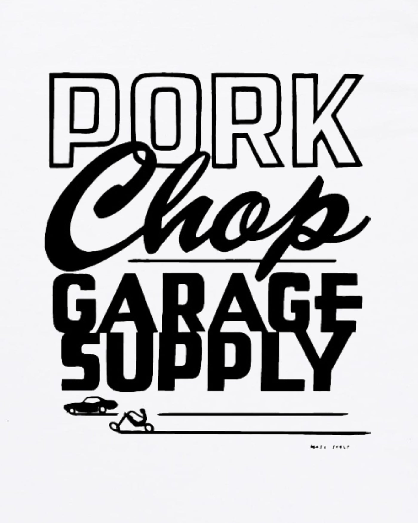 PORKCHOP | MASA SCULP L/S TEE A - White