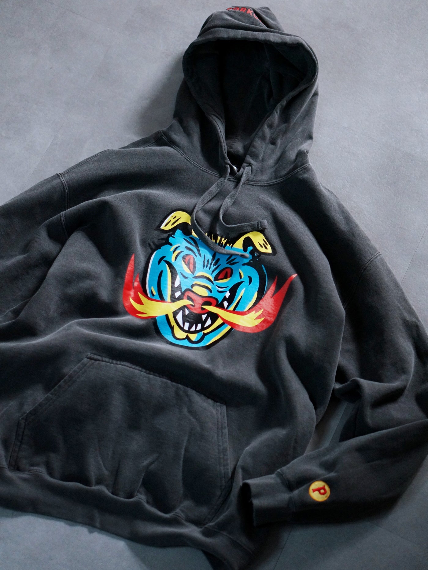 PORKCHOP | MASA SCULP HOODIE A - Acid Black