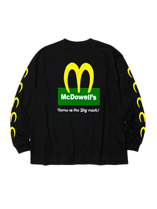 【9.28 (Sun) 12:00 Release】MAD MOUSE COMIC | McDowell's L/S TEE - Black