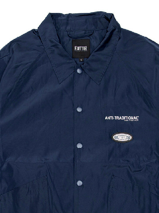 【9.21 (Sun) 12:00 Release】FLUTTER | "The Dress" OG Logo Windbreaker - Navy