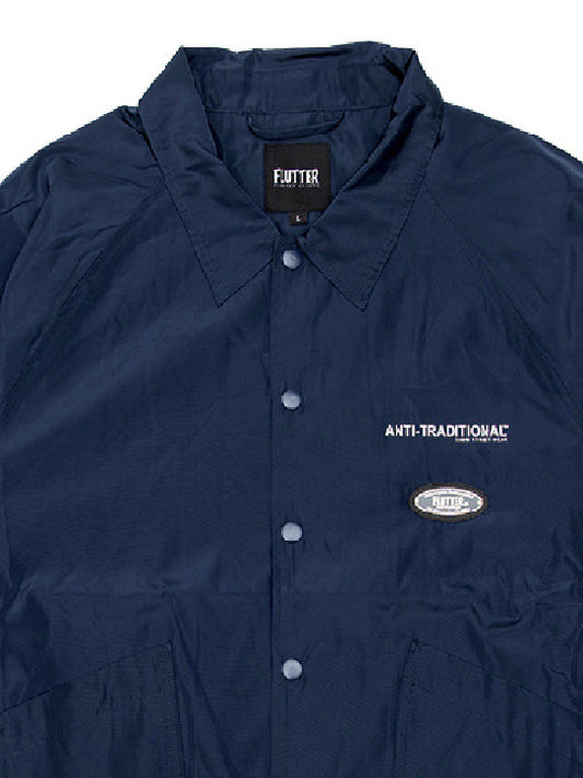 【9.21 (Sun) 12:00 Release】FLUTTER | "The Dress" OG Logo Windbreaker - Navy