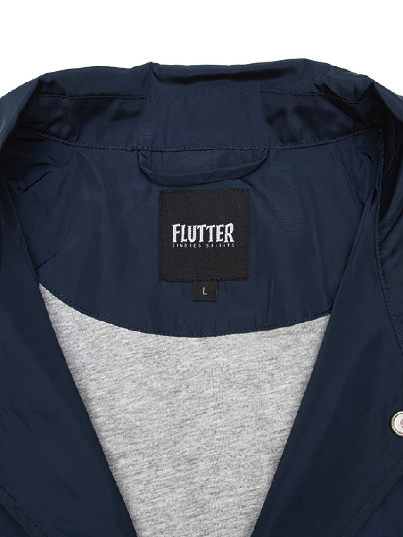 【9.21 (Sun) 12:00 Release】FLUTTER | "The Dress" OG Logo Windbreaker - Navy