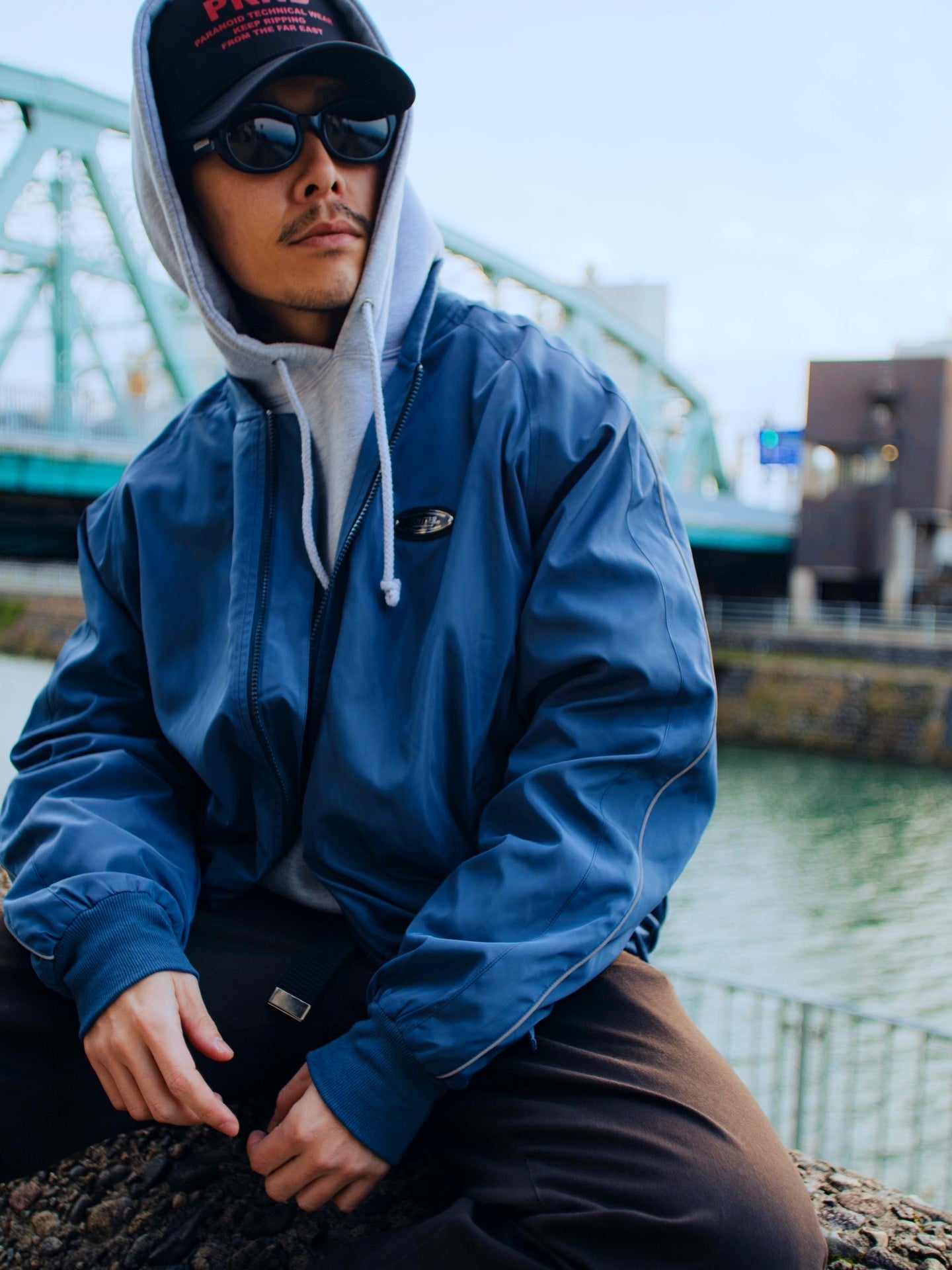 FLUTTER | OG Logo Bomber Jacket - Navy